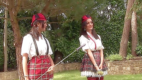 Two hot babes get coursed and creampie